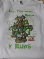 Camiseta personalizada blanca a una cara 